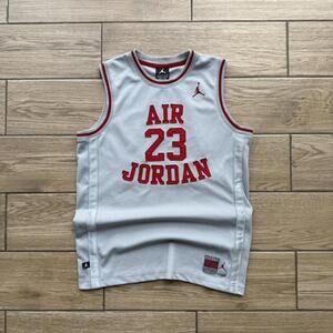 90s Air Jordan Nike Vintage Grey Michael Jordan #23 Jersey